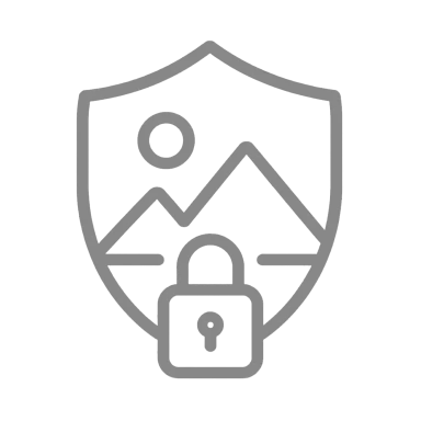 A private photo library protected by a lock